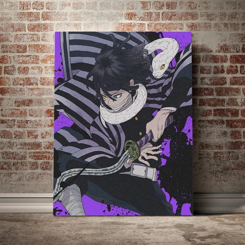 

Obanai Iguro Kimetsu No Yaiba Anime Hd Prints Canvas Painting Living Room Bedroom Study Home Decoration Modular Wall Art Poster