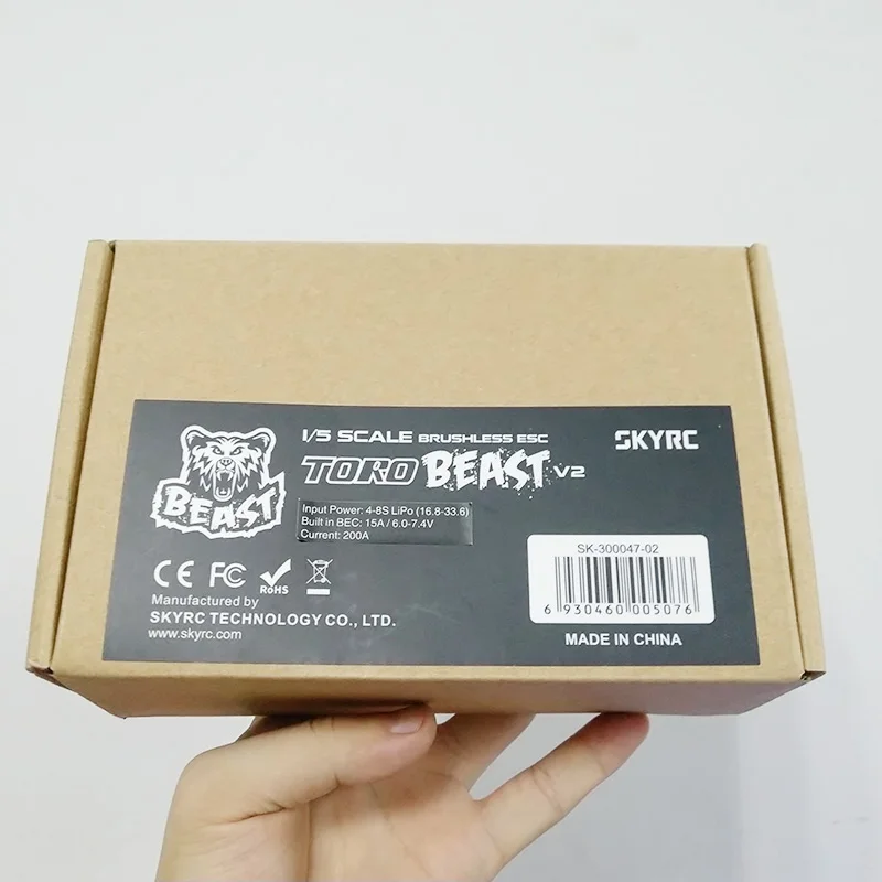 SKYRC Toro Beast V2 ESC 200A 4-8S 1/5 Масштаб бесщеточный скоростной контроллер 6V 7,4 V 15A BEC запрограммирован ESC для HPI Baja 5B 1/5 RC автомобиля