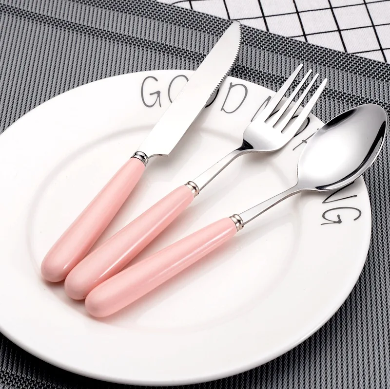 Набор простых столовых приборов из нержавеющей стали EC50CJ креативный переносной