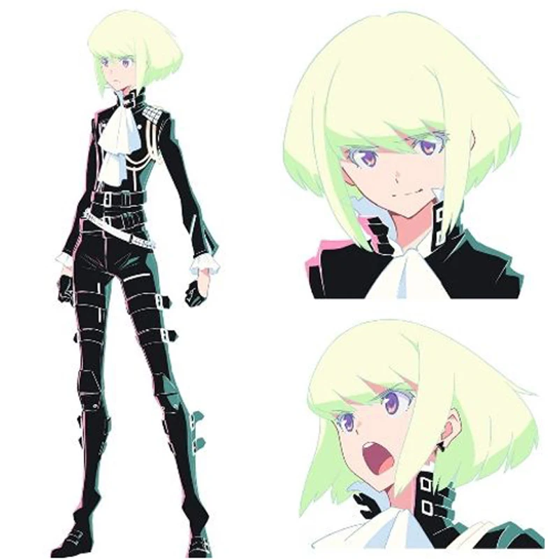 PROMARE Mad полировать Lio Fotia 35 см короткие прямые синтетические волосы синтетический