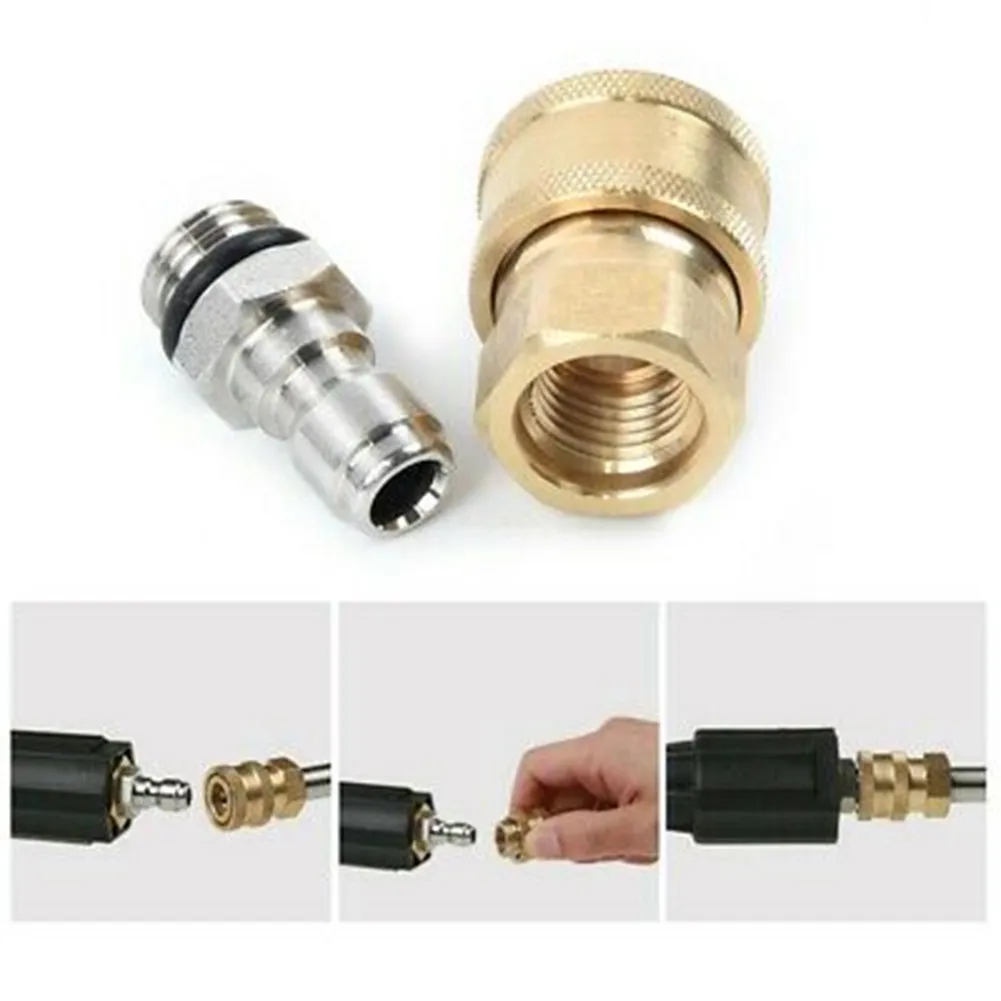 

Replace Connector Spare Stainless Steel Tool 1Pair Brass M22/14 Female Plug
