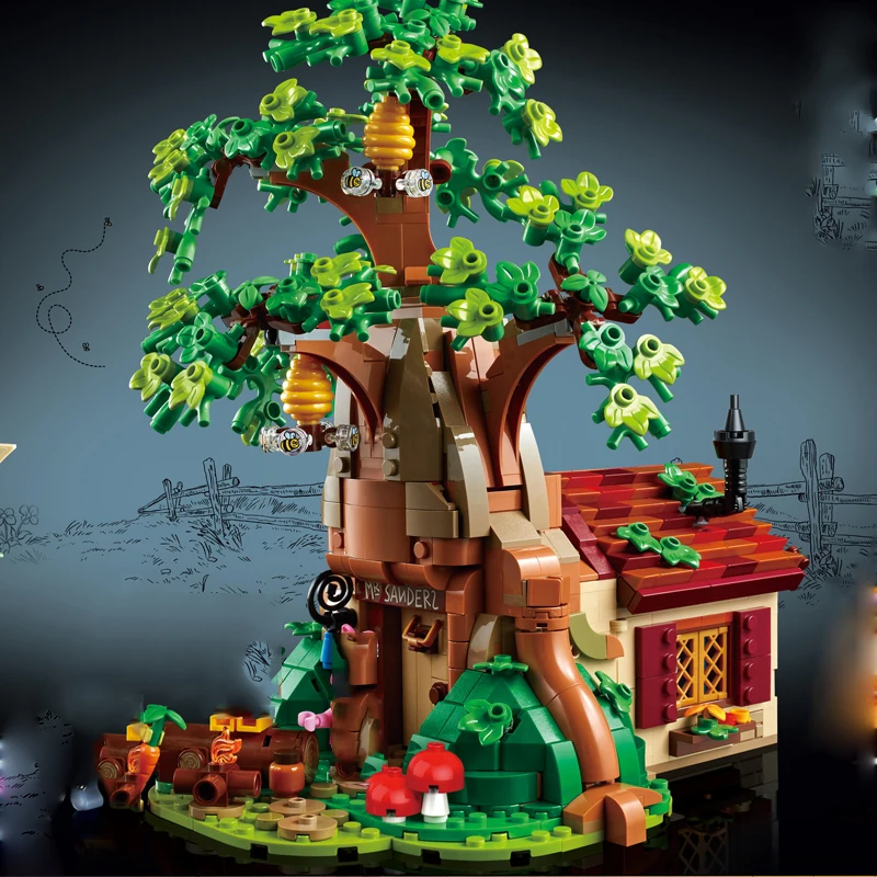 

Creator expert Street View compatible with 21326 bear tree house MOC brick model building block toy gift