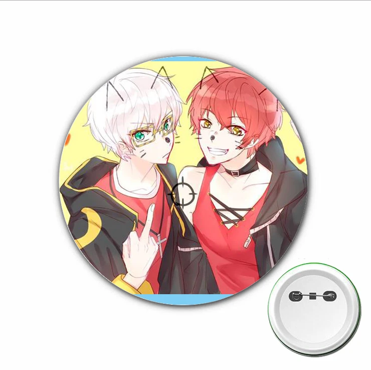 

1pcs Game anime Mystic Messenger Cosplay Badge Cartoon Pins Brooch for Clothes Accessories Backpacks bags Button Badges