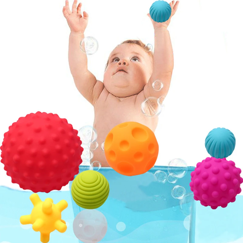 

Baby Early Education Toy Catch Handshake Ball Bathroom Spray Ocean Massage Balls Children Bathing Toys