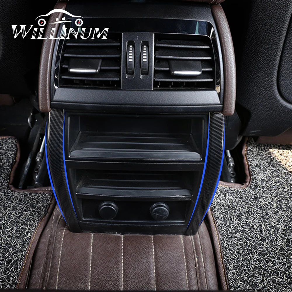 

Наклейка на заднее вентиляционное отверстие, подходит для BMW F15 F16 X5 X6, Автомобильный задний кондиционер, крышка на входе, чехол из углеродног...