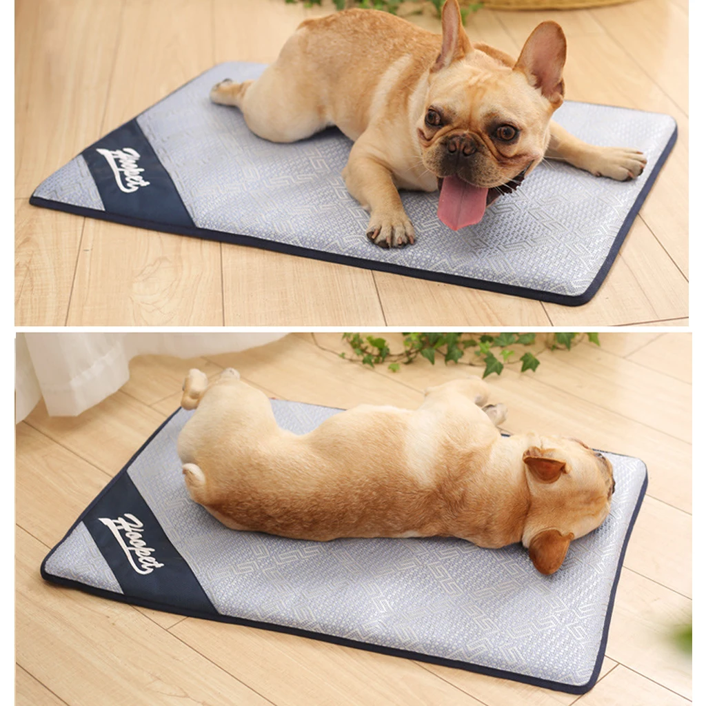 Летние автокресло Шелковый коврик для охлаждения домашних животных не торчит