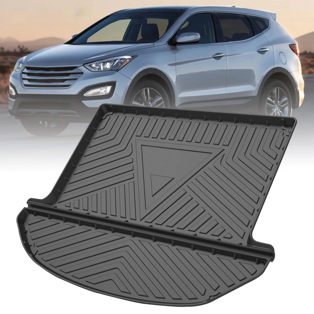 

TPE коврик для багажника для Hyundai Santa Fe 7 мест 2013-2018 автомобиля Водонепроницаемый Non-Slip с надписями I Love 3D Коврики для багажника аксессуары