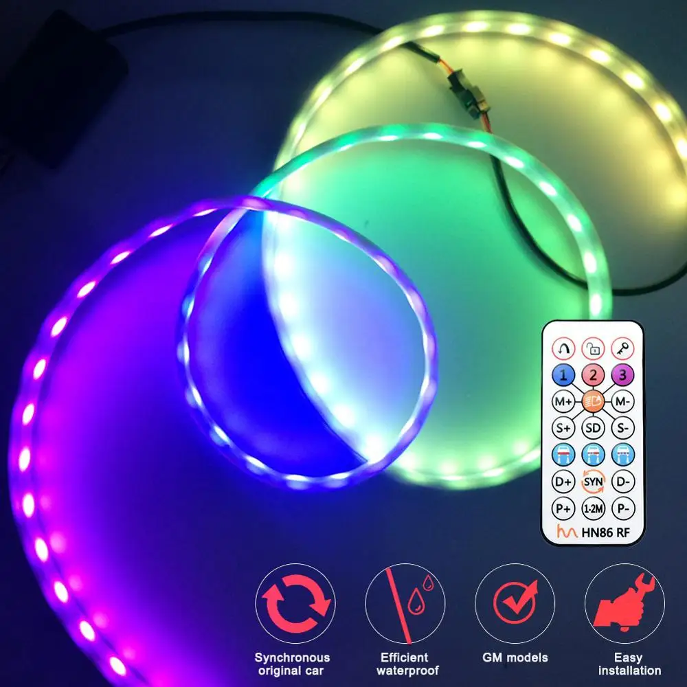 120 см белый/теплый белый/RGB красочный автомобиля потока Тип Светодиодные ленты
