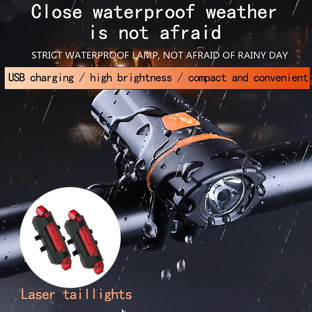 

Bike Light Waterproof Bright 1200 Lumens USB Rechargeable Bike Bike Front Light Night Riding Equipment