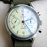 1963 watch men pilot chronograph wristwatch seagull st1901 hand wind mechanical movement air force 38mm 40mm reloj hombre