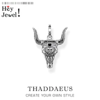 pendant blackened bull%e2%80%99s head2021 brand new fine jewelry bijoux necklace accessories resilience strength gift for woman men