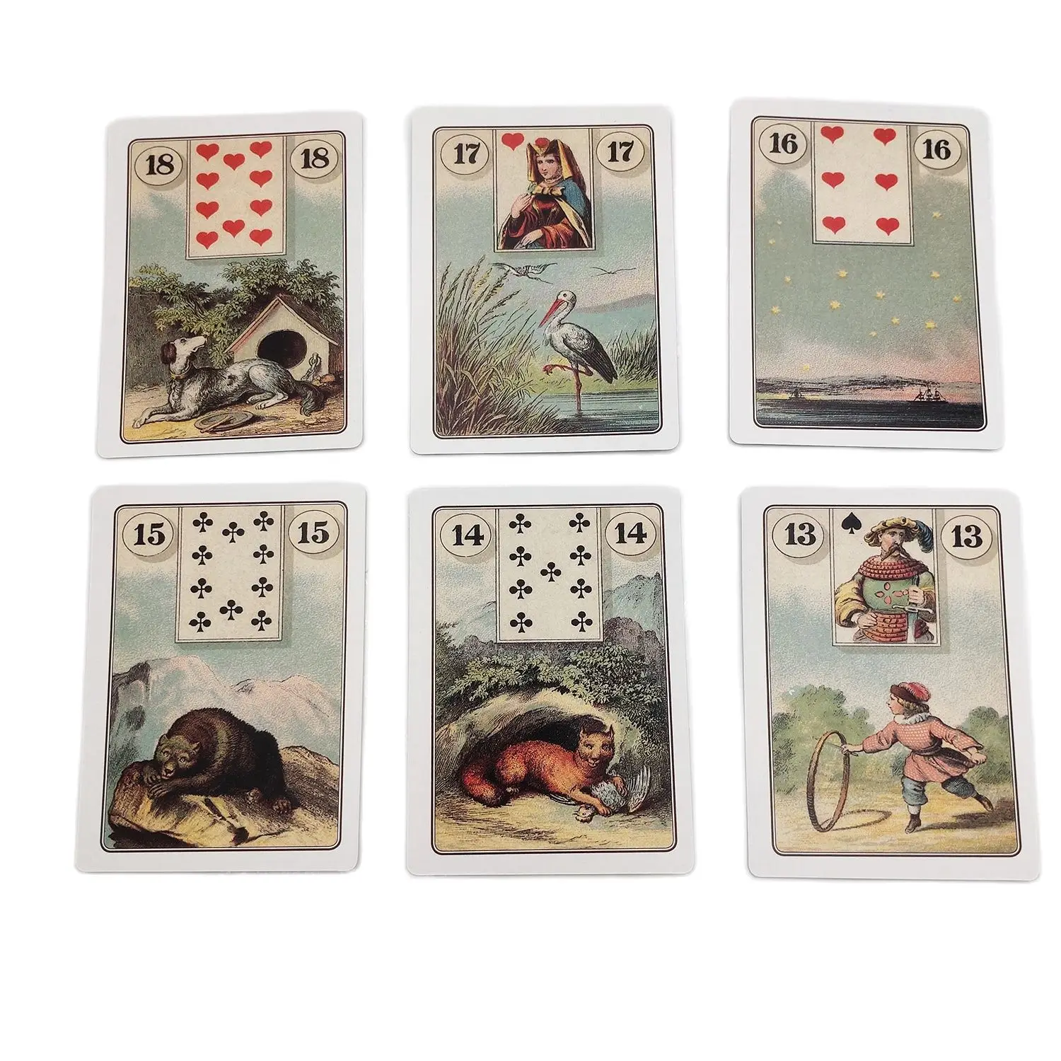 Карточки Lenormand с изображением оракла 36 листов карточки Таро гадания судьба