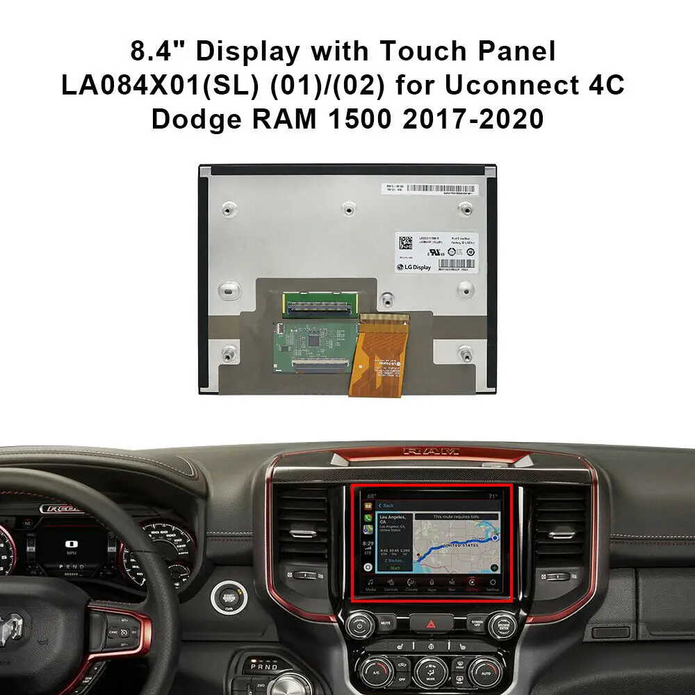 Дигитайзер сенсорного экрана 8 4 дюйма для 4C Chrysler Dodge Jeep Радио Навигация LA084X01 |