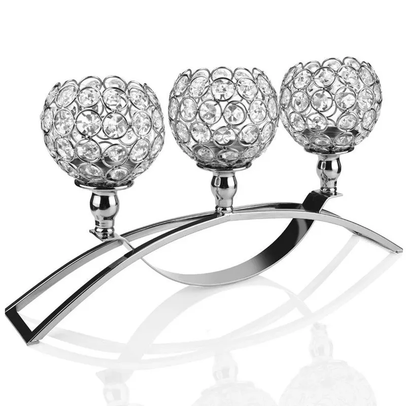 Хрустальные подсвечники с 3 ручками настольные буфет шкаф украшения центральные