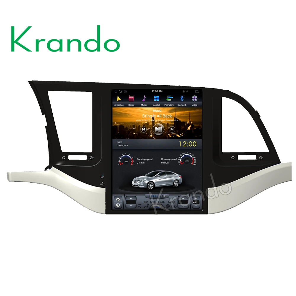 Автомобильная Мультимедийная система Krando Android 8 1 4 + 64 Гб ПЗУ экран 10 дюйма в стиле