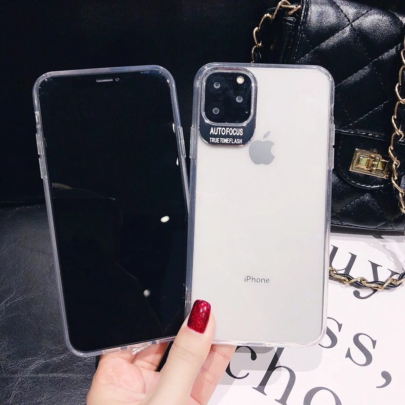 Защитный чехол для телефона Apple iPhone 6 6s 7 8 Plus 10 11 11Pro X XR Xs Max прозрачный мягкий