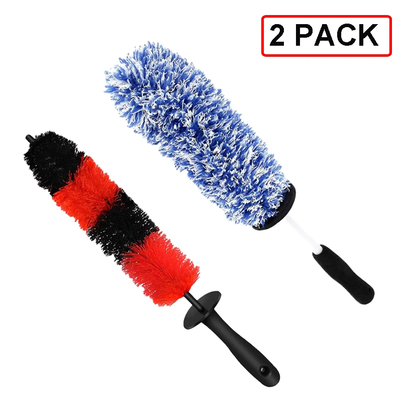 2 шт. аксессуары для мойки автомобильных шин с нескользящей длинной ручкой |