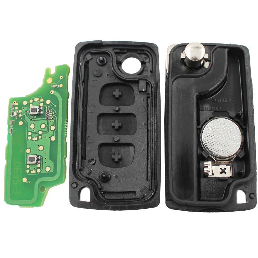 Keyless Entry Remote Key Fob 2 Button 433MHz ID46 for Citroen C3 A51 Model DS3 VA2 Blade 2010-2013 | Автомобили и мотоциклы