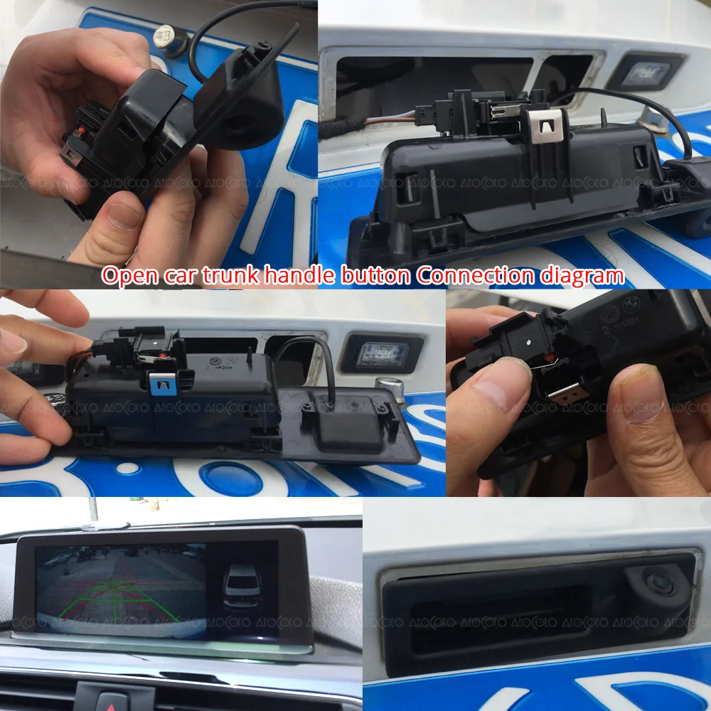 

CCD HD Car Trunk Handle Camera Rear View Camera for BMW 3 5 X3 Series F10 F11 F25 F30 New Parking Backup x5 x3 accessories