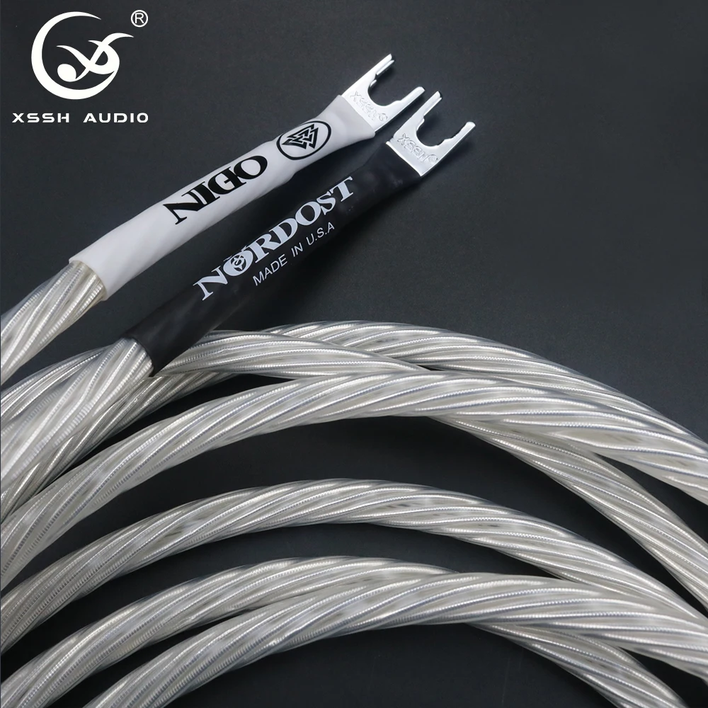 Кабель-перемычка Spade/Spade штекер типа банан кабель для динамика XSSH audio нордост один