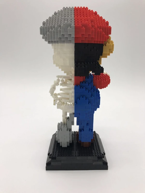 ZRK Видео Игра Супер Марио Красный рассечение скелетная фигура 3D модель DIY Алмаз