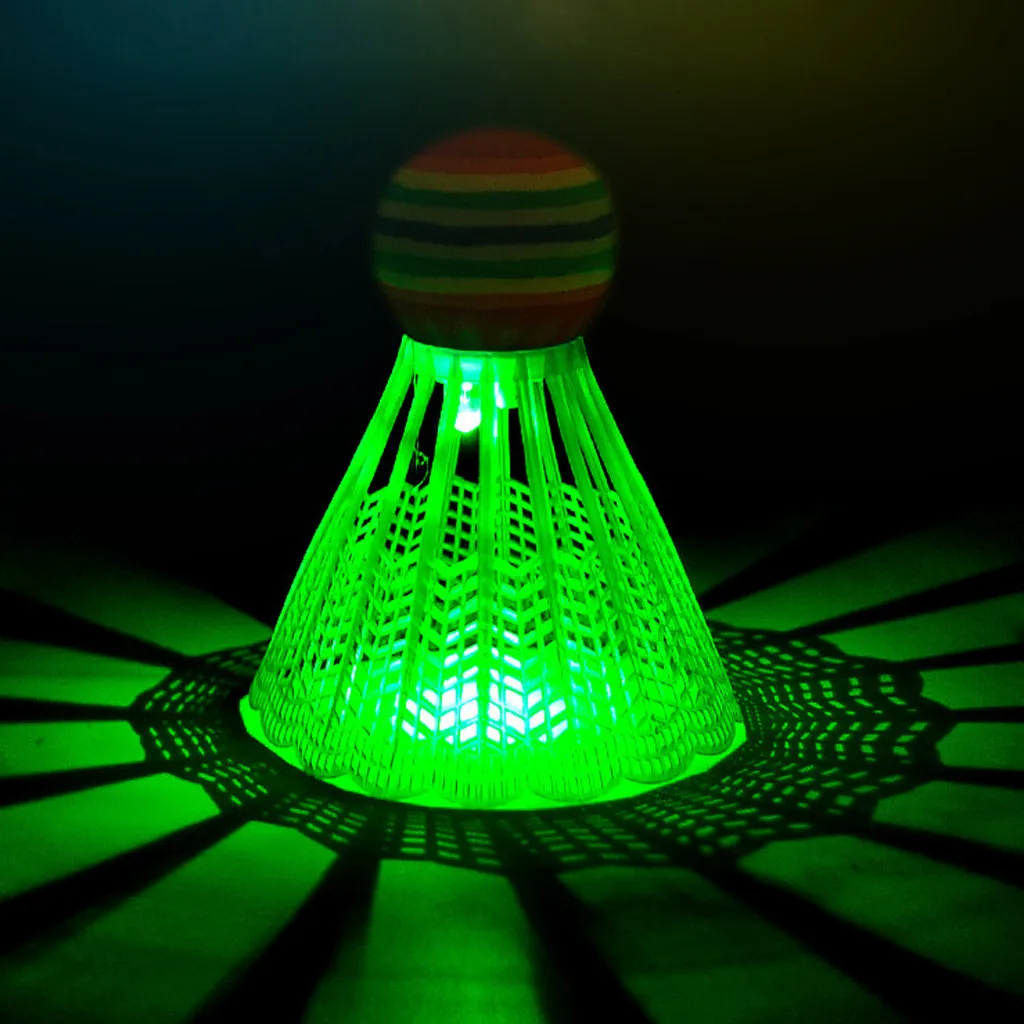 1/4/6 шт. разноцветные СВЕТОДИОДНЫЕ светящиеся пластиковые Бадминтон для улицы