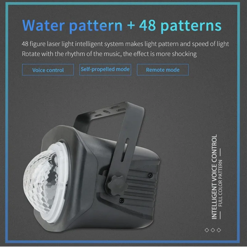 2020 Новый светодиодный светильник волны океана RGB диско лазерный Голосовое