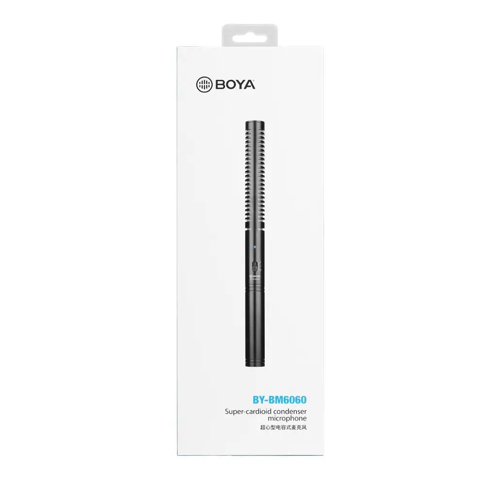 BOYA BY-BM6060 суперкардиоидный конденсаторный микрофон включает в себя меховое