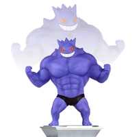 pokemon fitness muscle man gengar diglett psyduck funny creative action figures model toy cartoon collection model ornament toys