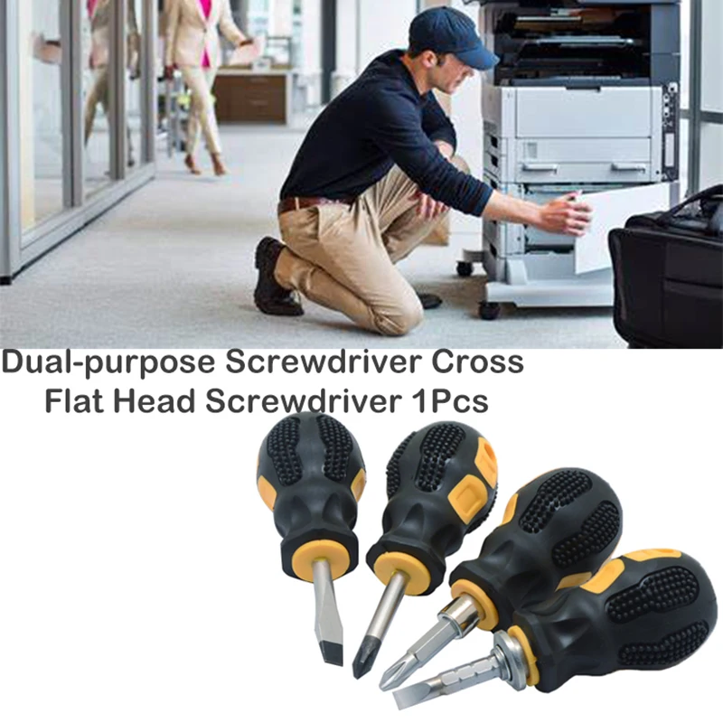 Double-Use Screwdriver Cross Flat Head Portable Removable Hand Tools Chrome Vanadium Steel Repair Tool Screw Driver | Инструменты
