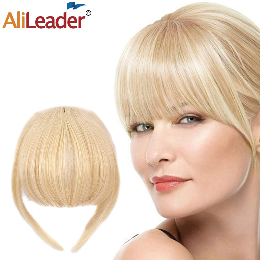 Новая мягкая Легкая синтетическая челка Alileader с зажимом для наращивания волос