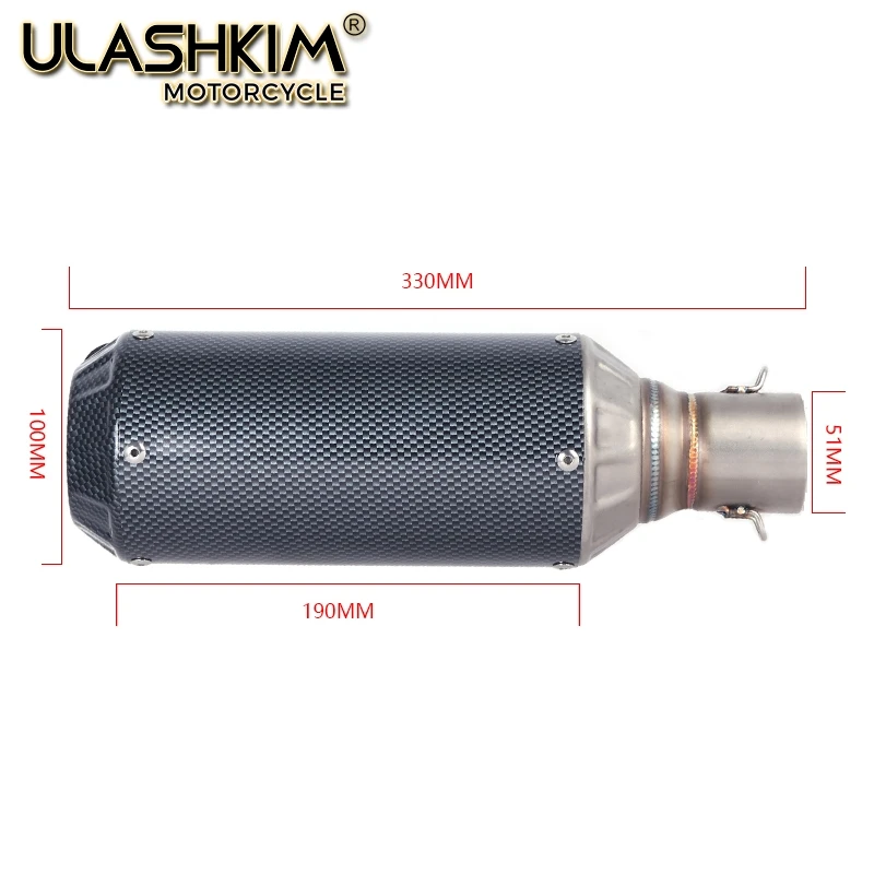 

Motorcycle Exhaust Escape Muffler Middle Front Link Pipe Full System Slip On For yamaha YZF 600 YZF-R6 R6 1998-2006 Exhaust