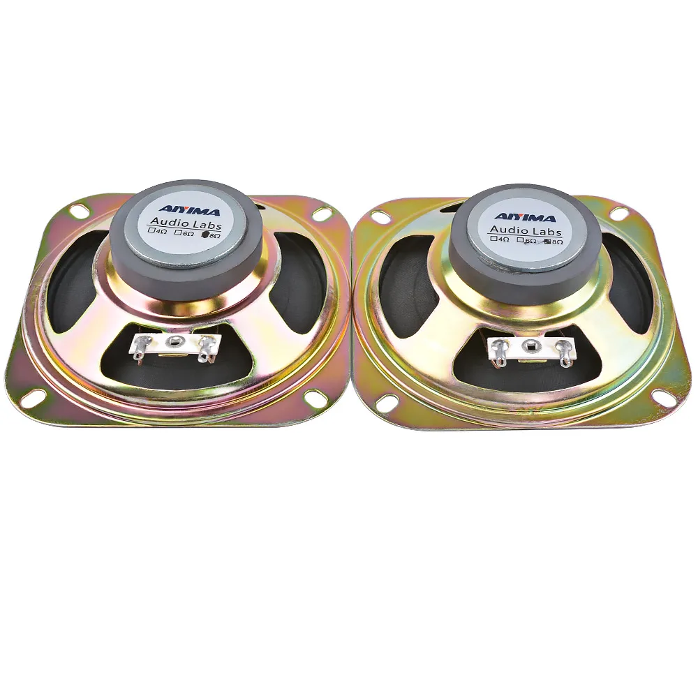 AIYIMA 2 шт. 4 дюймовый портативный динамик полного диапазона 8 Ом 5 Вт Аудио Громкий s