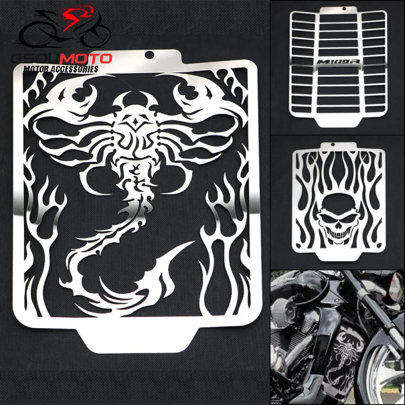 Накладка на решетку радиатора из нержавеющей стали для Мотоцикла Suzuki 2006 2018 в