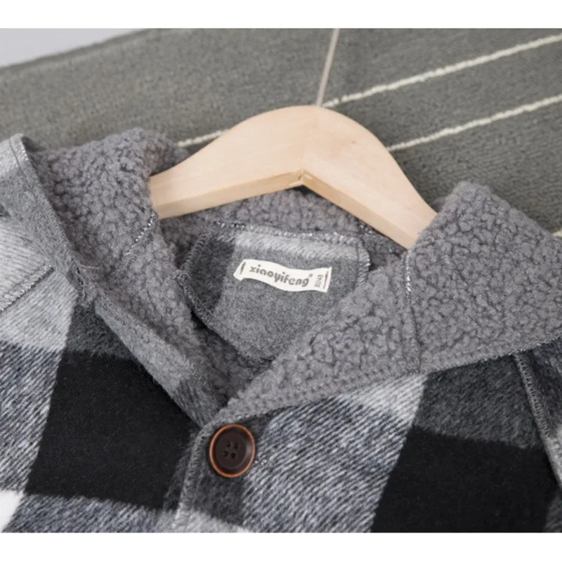 New Winter Children Thicken Clothes Baby Boys Girls Cotton Hooded Jacket Autumn Kids Toddler Fashion Coat Infant Casual Costume