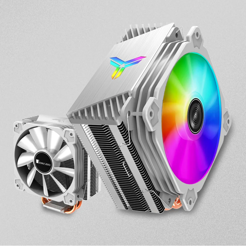 JONSBO CR1000 120 мм ШИМ 12 в бесшумный 4Pin Настольный ПК светодиодный вентилятор для
