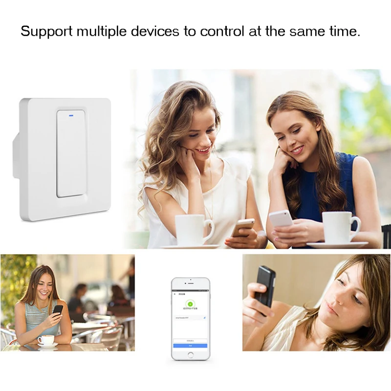 Умный светильник-переключатель Tuya ЕС Wi-Fi кнопка управления умный срок службы