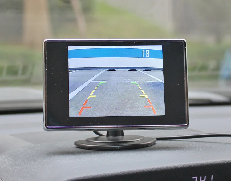 DIYSECUR 2в1 автомобильная система парковки Комплект 3," TFT lcd цветной дисплей заднего вида монитор+ Водонепроницаемая камера заднего вида