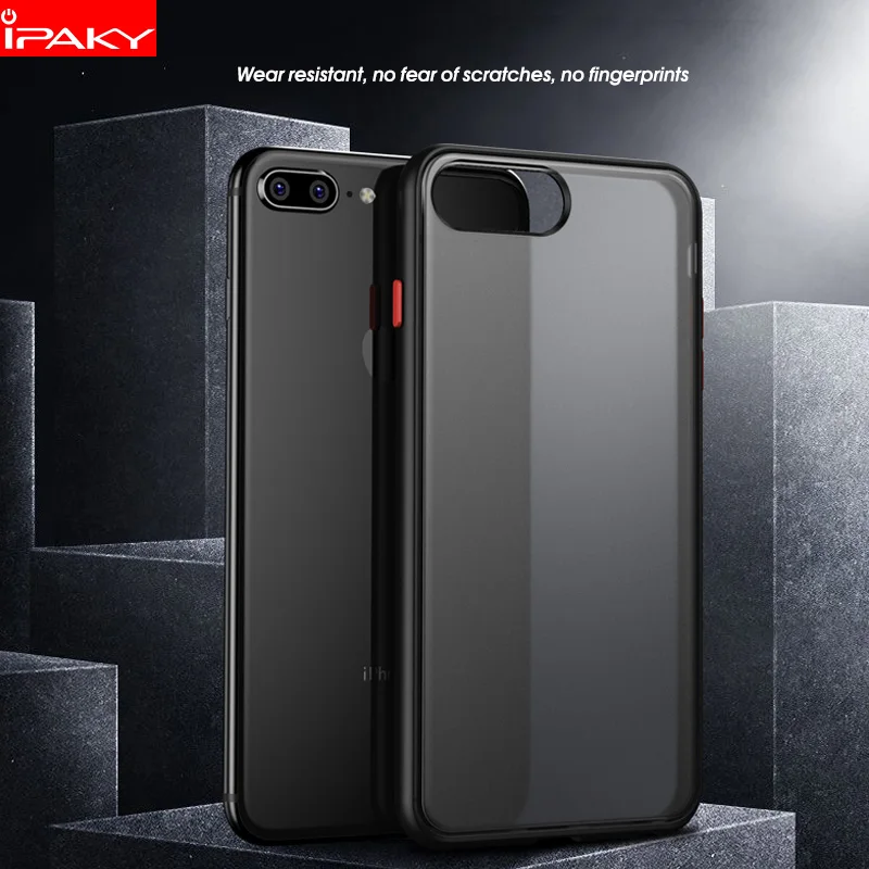 Чехол для iPhone 8 7 чехол Magic Shadow IPAKY 6 6s Plus цветные кнопки Мягкий бампер из