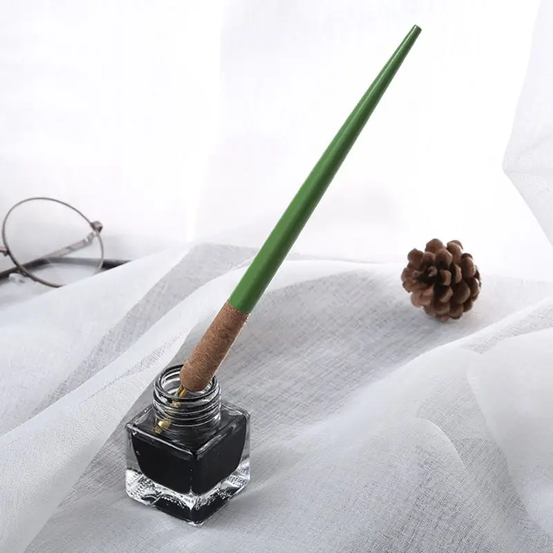 Деревянная ручка для каллиграфии антикварная с косой ручкой инструменты