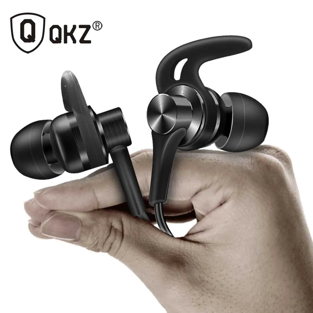 

Earphone QKZ EQ1 3.5mm Sport In Ear Headphone HIFI Bass Stereo Noise Canceling Headsets Zinc Alloy Earphone ox horn Shape