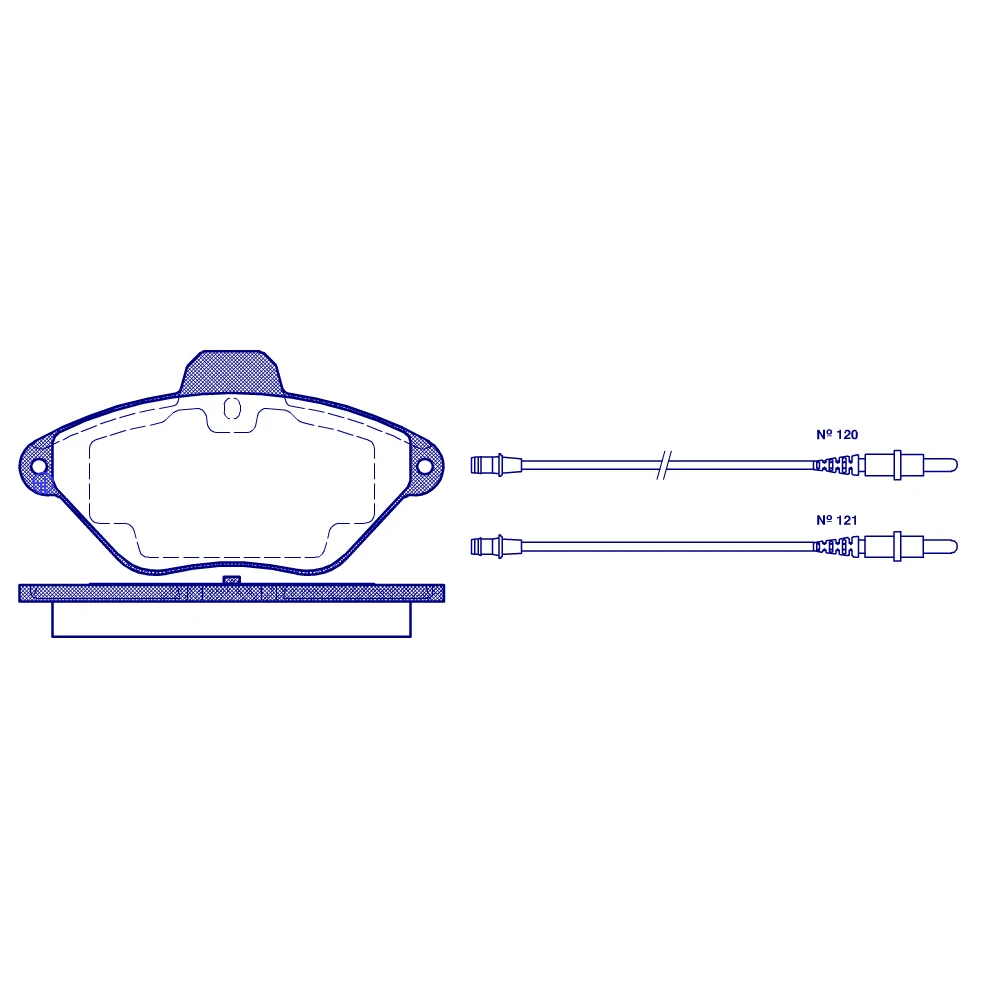 

Ceramics Brake pads for CITROEN XANTIA 1993/03-1998/01 car Parts Replacement 4251.13