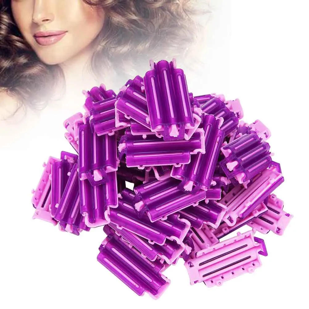 

45pcs Tool Styling Salon Corn Curler Home Wave Rod Rollers DIY Resin Bars Hair Roots Perm Clip Fluffy Clamps Accessories