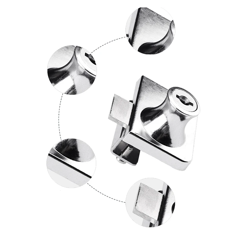 407 одинарная двойная дверь стеклянный замок витринный шкаф раздвижные замки для