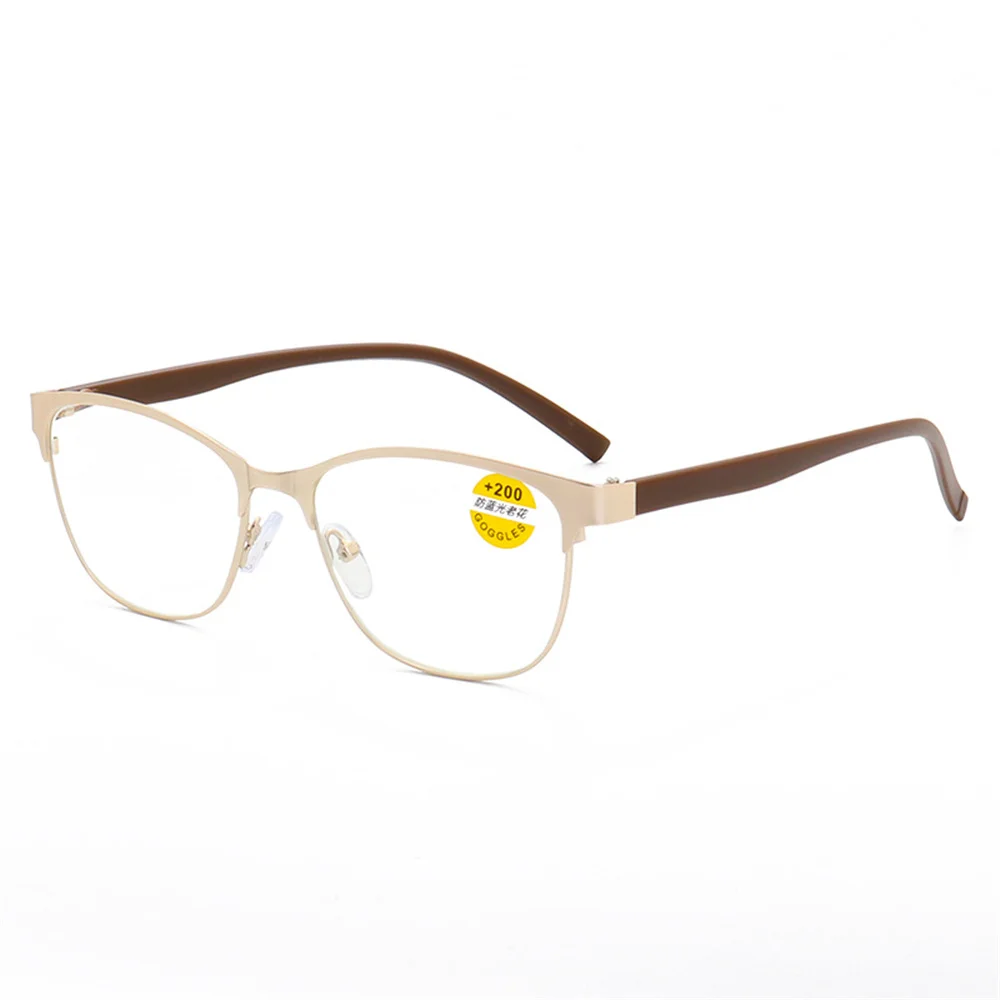 Металлические очки Elbru в стиле ретро для чтения кошачий глаз женские оптические с
