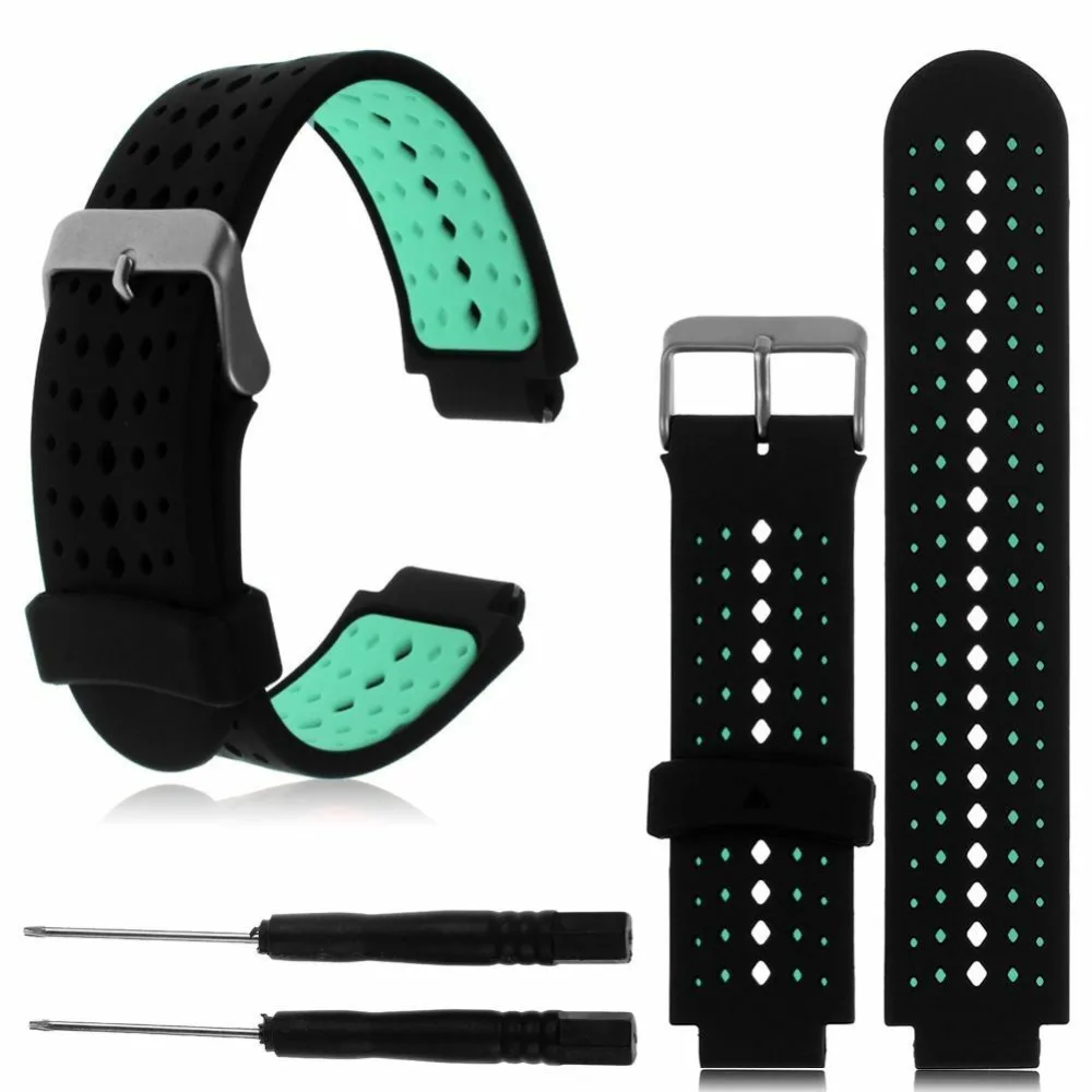 Сменные спортивные двойные силиконовые браслеты ремешок для часов Garmin Watch Approach S6 Forerunner 235/220/230/620/630/735