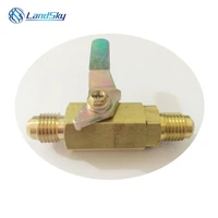 r12 r134a r410a refrigeration connector switch add liquid close ball valve bv1414m two ports male