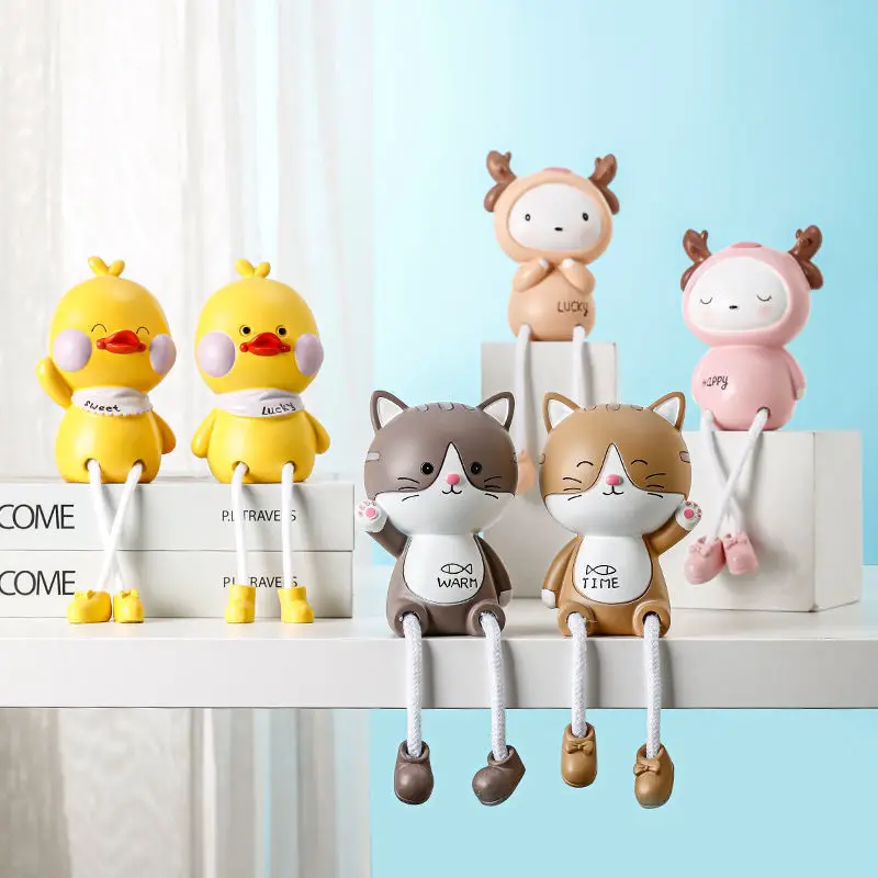 2 шт./лот милые подвесные куклы из смолы в скандинавском стиле украшения для дома