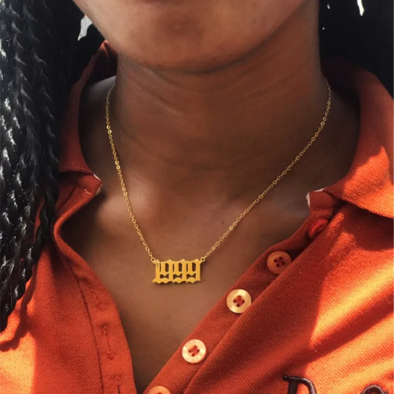 Старые английские ожерелья с подвесками в виде цифр ювелирные изделия на заказ