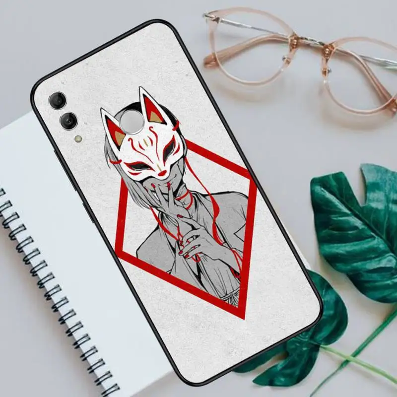 

Japanese Style Anime Fox Phone Case For Huawei Honor 7C 7A 8X 8A 9 10 10i Lite 20 NOVA 3i 3e